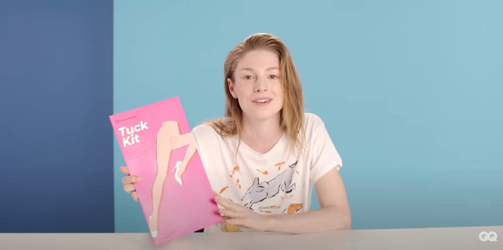 Hunter Schafer Shows off Tuck Kit for GQ in Viral Video